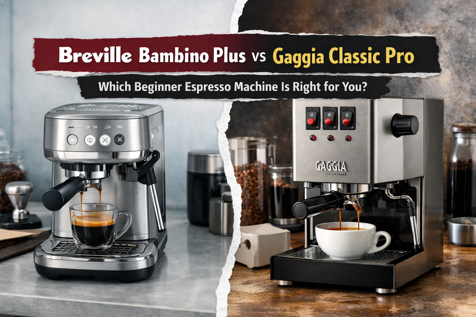 Breville Bambino Plus vs Gaggia Classic Pro (2026): Which Should You Buy?