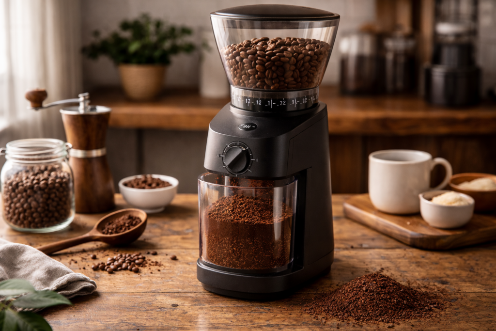 How to Dial In Coffee at Home (Drip, Pour-Over, Espresso) 4 Burr Grinder with Fresh Whole Coffee Beans