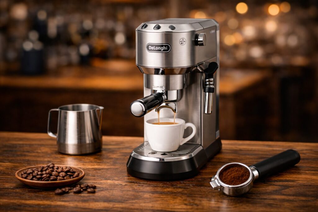 Best Espresso Machines for Beginners (2026 Buyer's Guide) 3 De’Longhi Dedica EC685