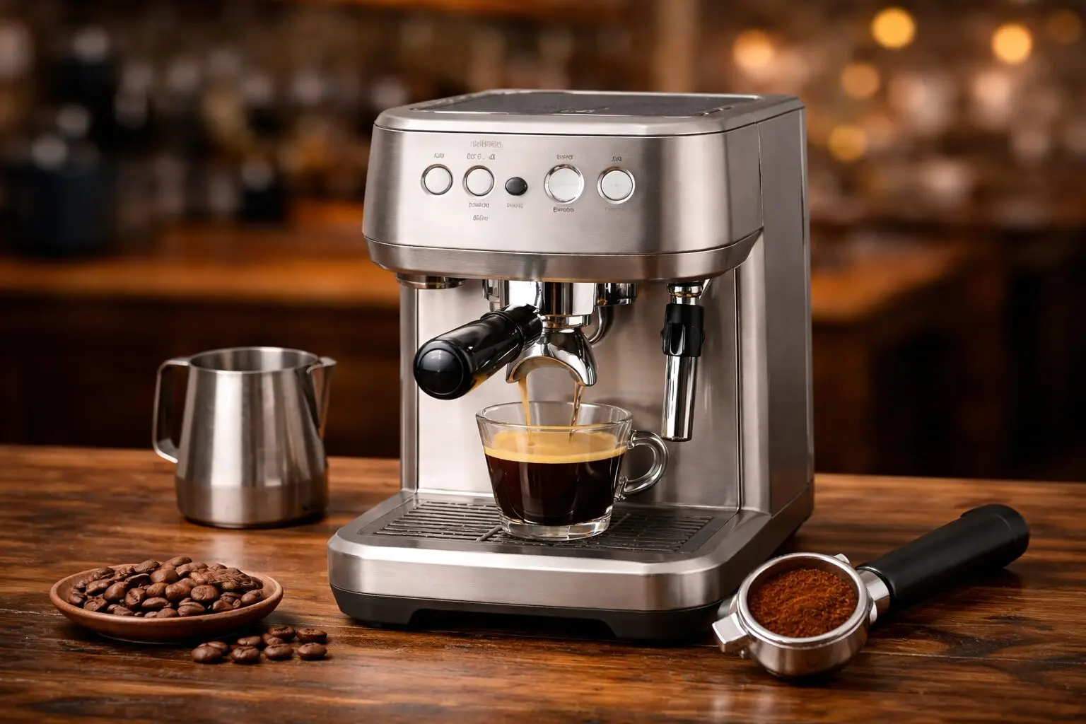 Espresso Machine Types Explained 4 Breville Bambino Plus semi-automatic espresso machine