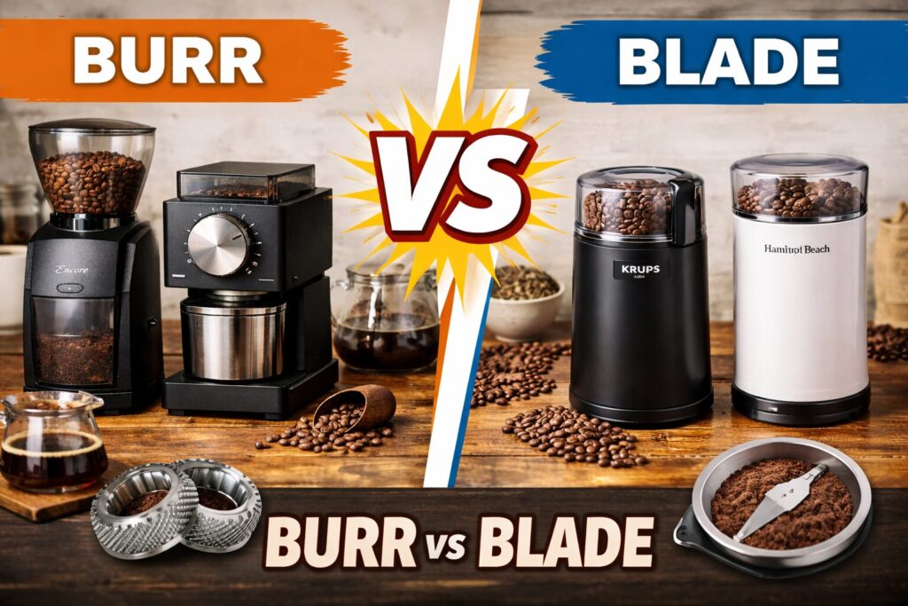 Burr vs Blade Coffee Grinders: Which One Should You Choose? 1 Burr vs blade coffee grinders