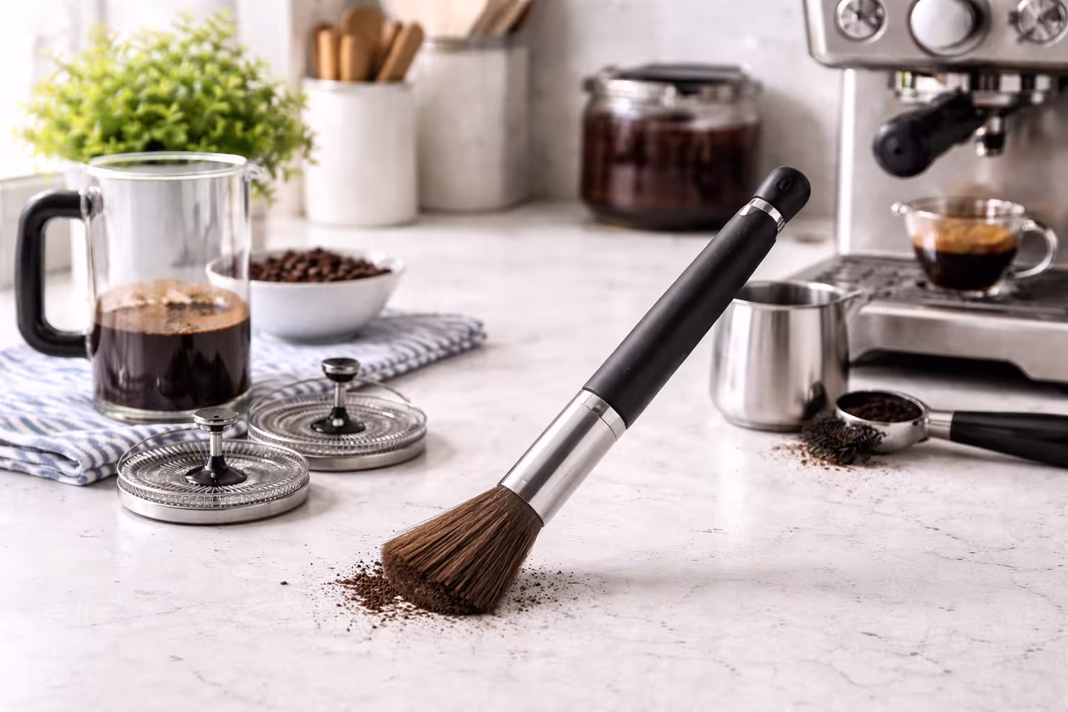 Behmor 2000AB Plus Review (2026): Drum Roasting, Smoke Control & Capacity 9 Soft cleaning brush for Behmor 2000AB Plus drum basket and catalyst screen maintenance