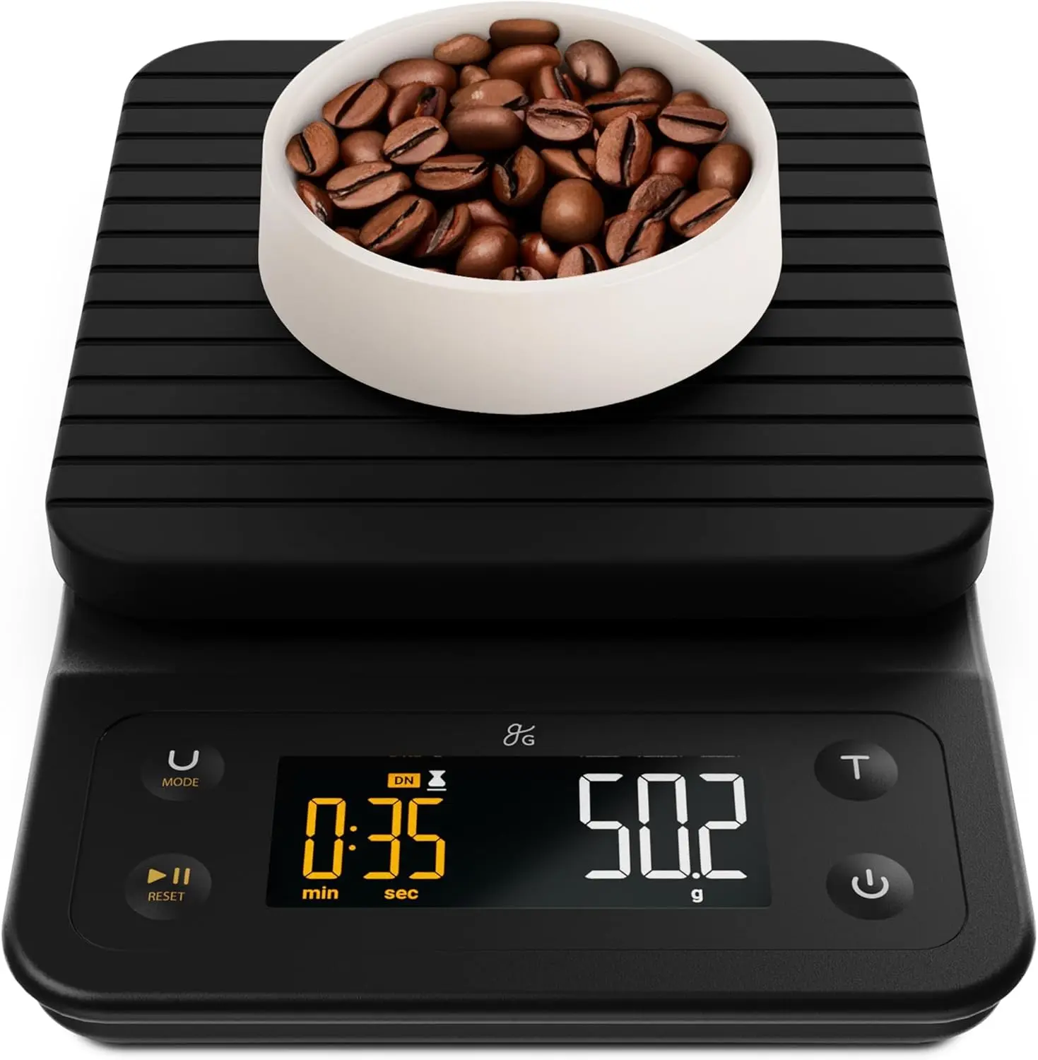 Fresh Roast SR800 Full Review and Roast Profiles (2026): Is It the Best Home Coffee Roaster? 7 Greater Goods digital coffee scale for repeatable SR800 batch weighing
