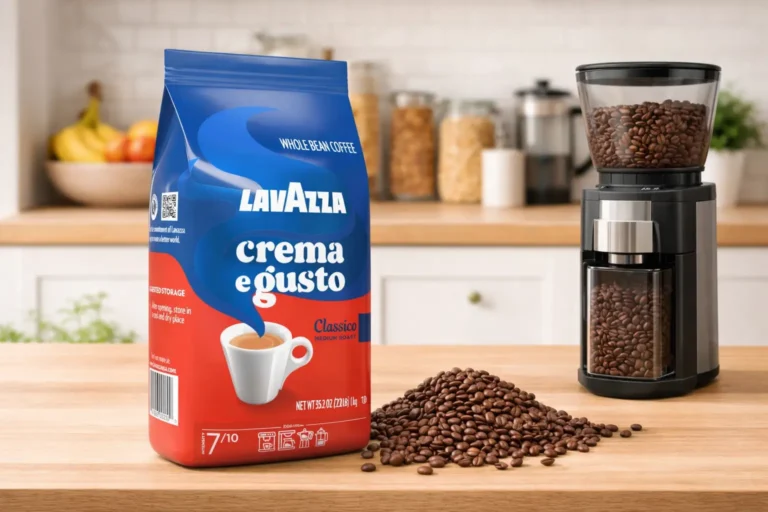 Lavazza Crema e Gusto whole bean coffee for moka pot