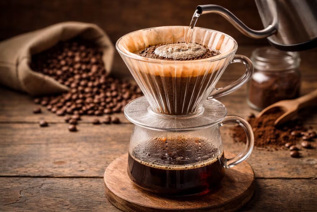 How to Dial In Coffee at Home (Drip, Pour-Over, Espresso) 11 Pour-over dripper for manual coffee brewing