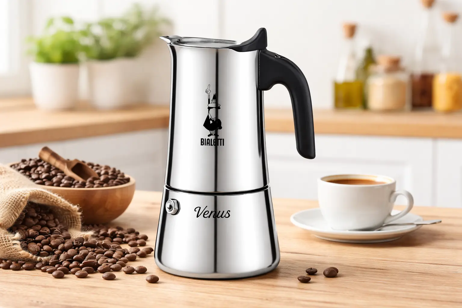 Bialetti Venus stainless steel moka pot