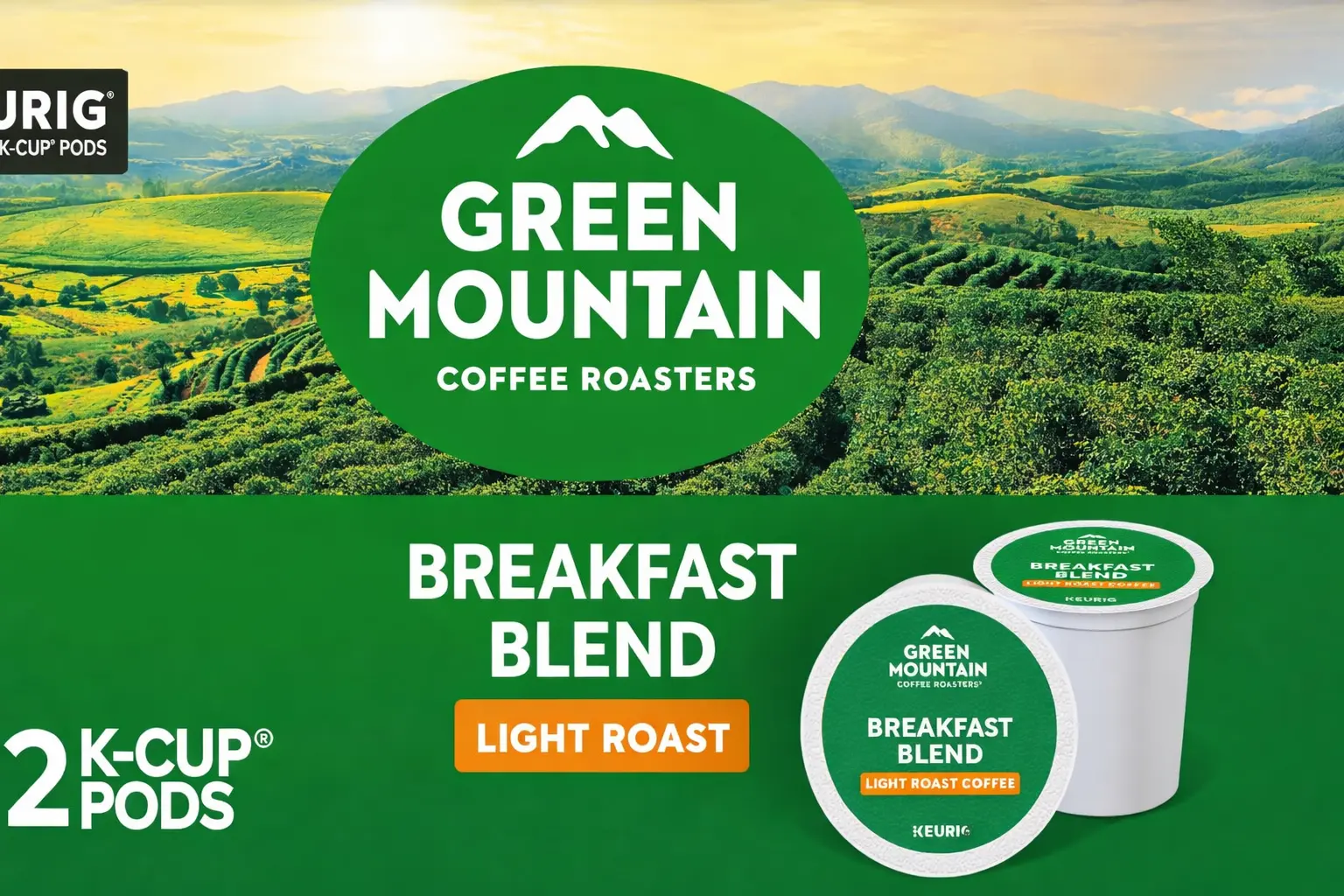 Office Coffee Station Setup: Complete Break-Room Checklist (2026) 2 Green Mountain Breakfast Blend K-Cup pods for an office coffee station