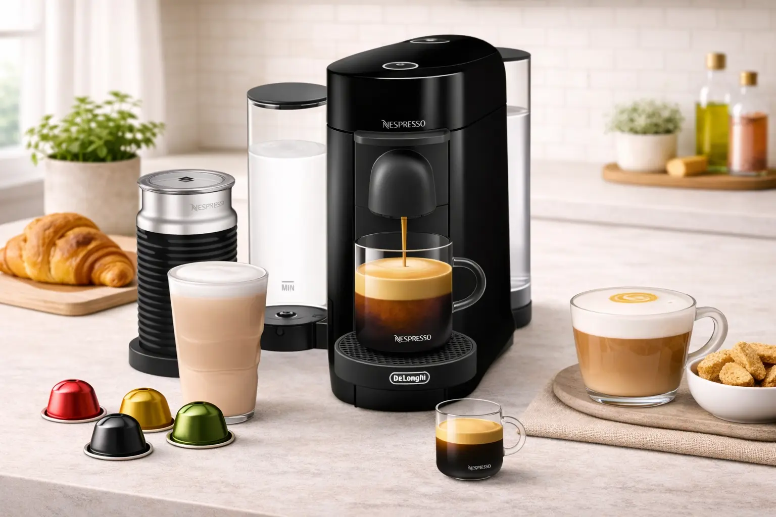Nespresso VertuoPlus coffee and espresso machine by De'Longhi