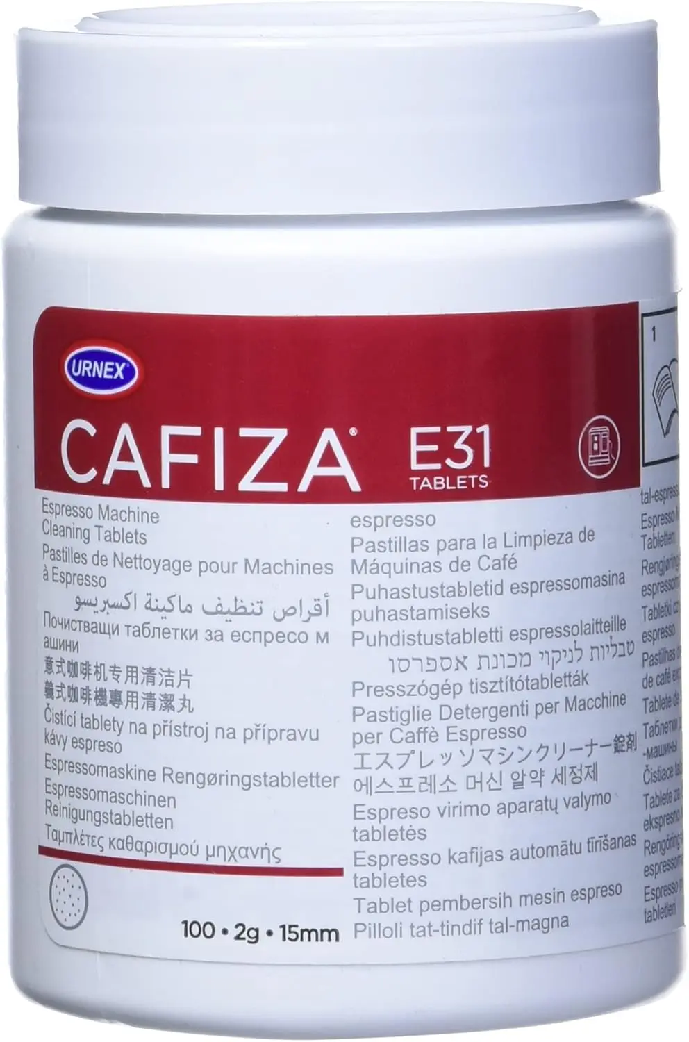 Urnex Cafiza cleaning tablets