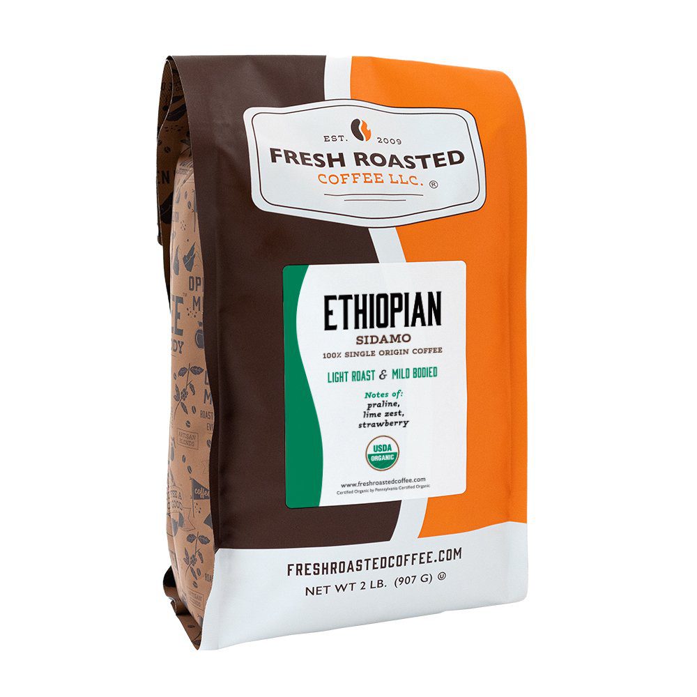 Ethiopian Sidamo natural coffee bag