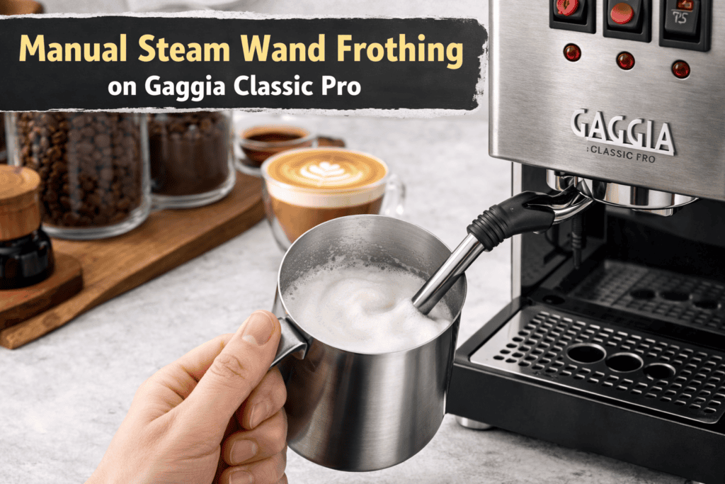 How to steam milk — manual steam wand frothing milk