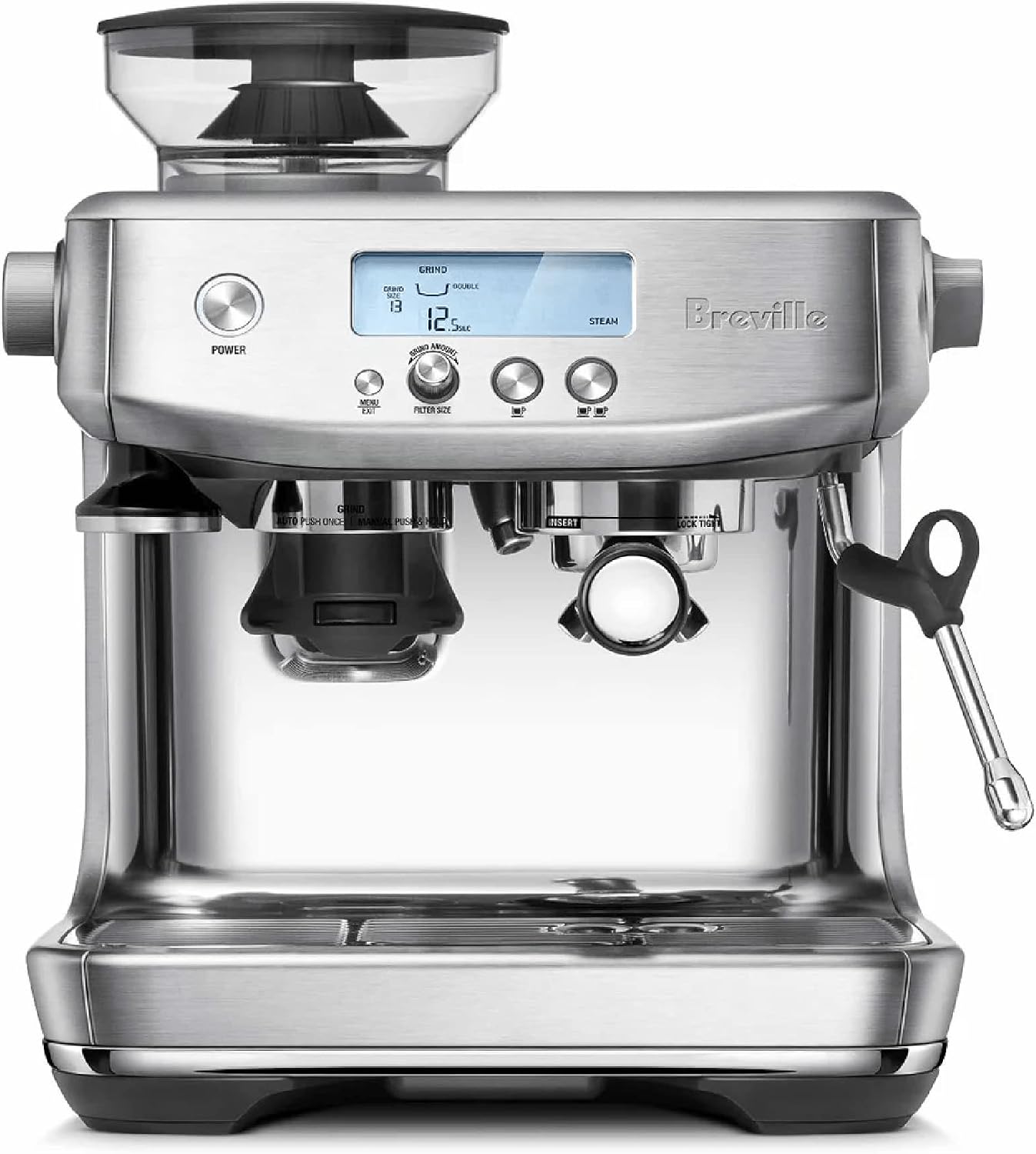 Breville Barista Pro BES878 espresso machine with digital display