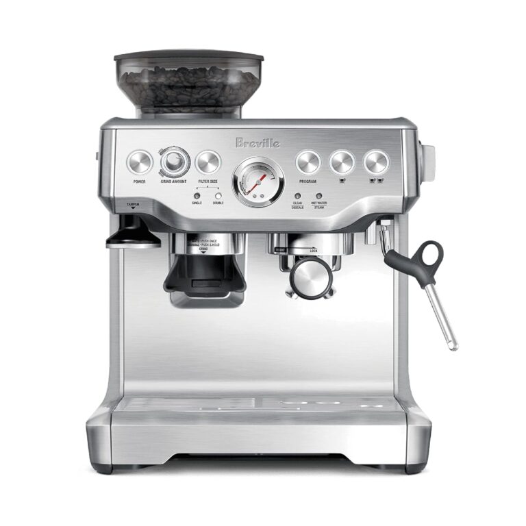 Breville Barista Express BES870XL espresso machine with built-in grinder
