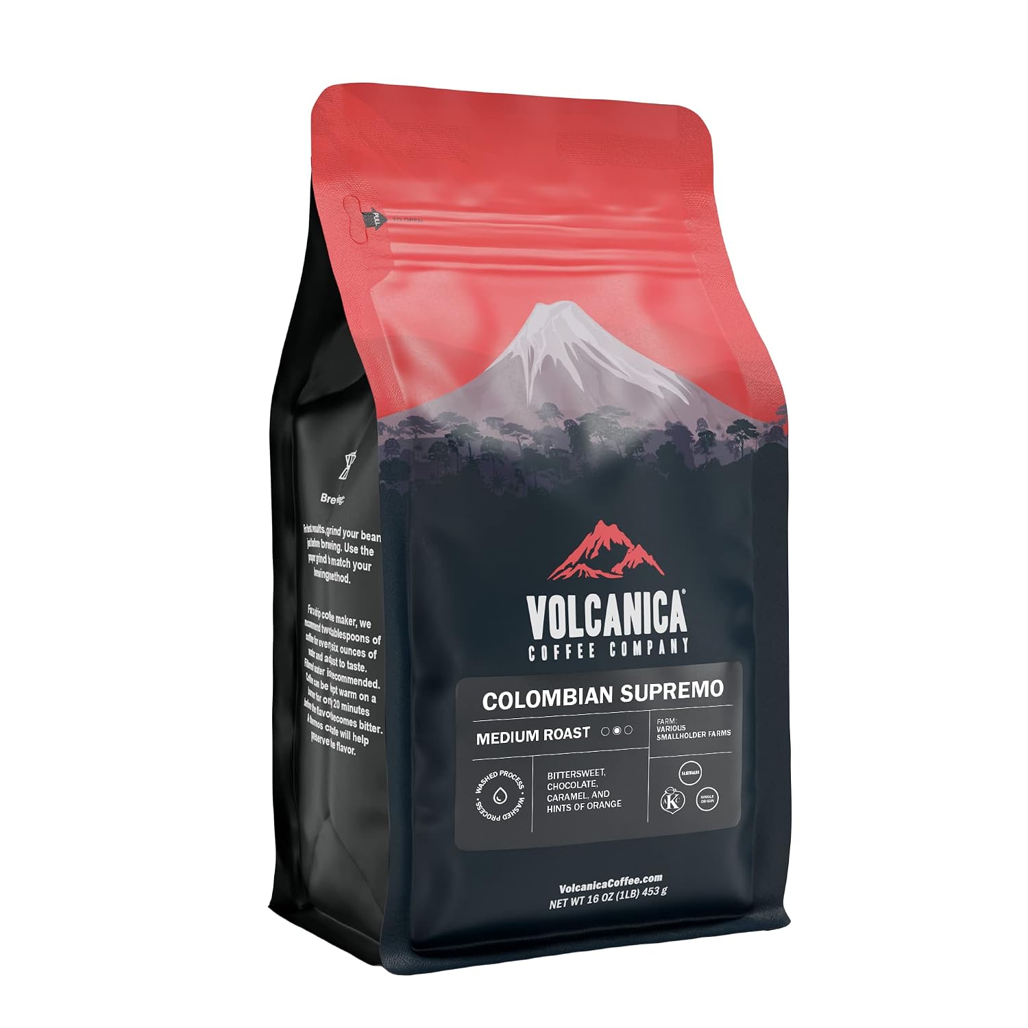 Colombian Supremo whole bean coffee